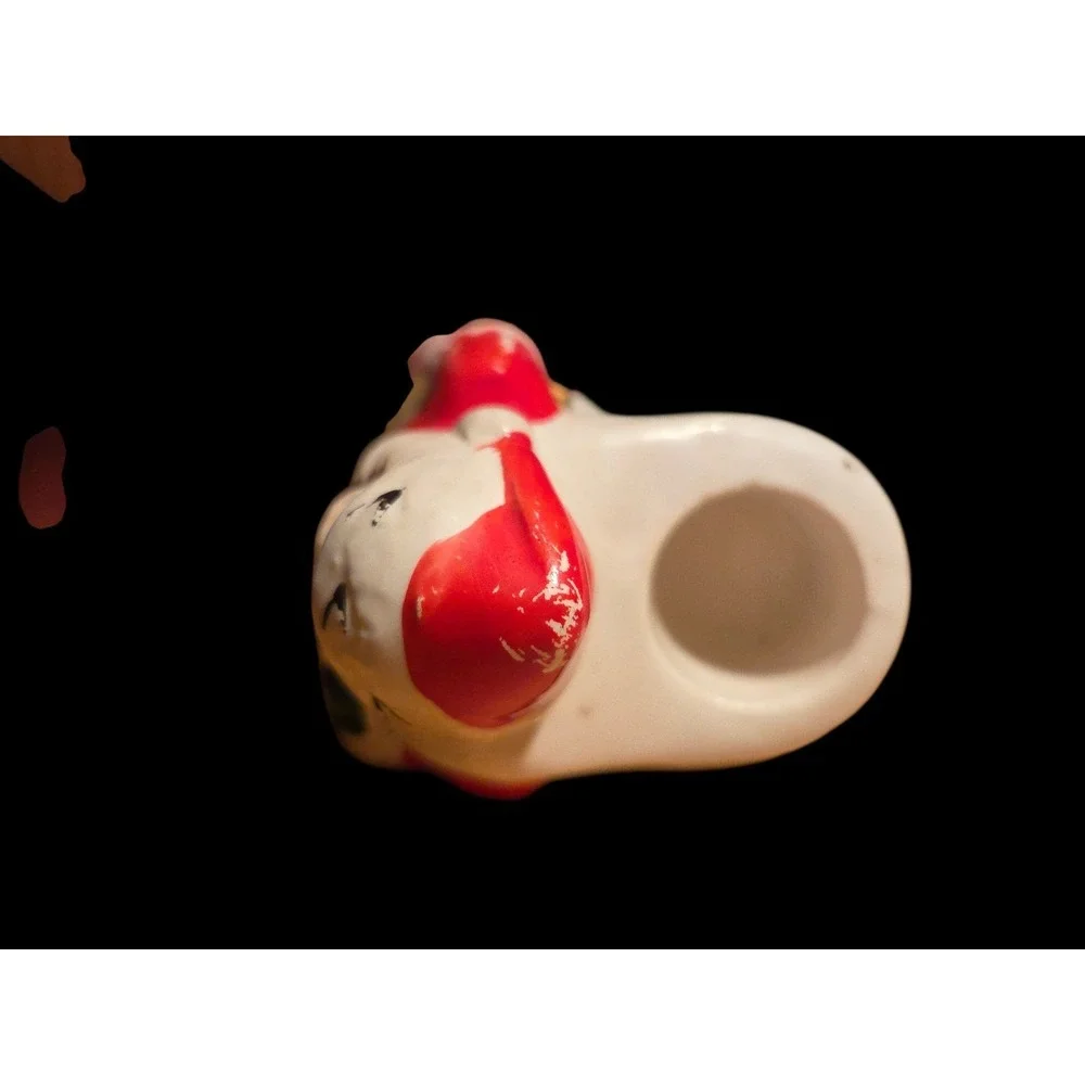 Vintage Napco Japan Santa Claus Candle Holder X6544 Hand‎ Painted 1950s